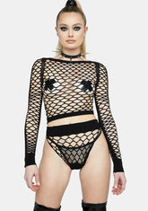 Wicked Electric Bolt Fishnet Set