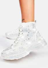 Icy Shining Queen Rhinestone Sneakers