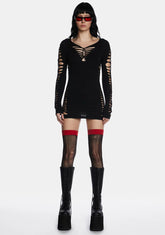 Deep Into Destruction Mini Dress