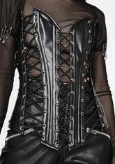Top Drawer Lace-Up Corset