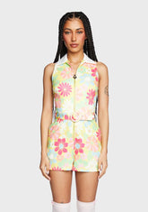 Groovy Happenings Floral Romper