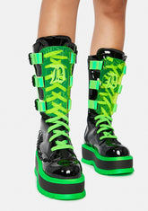 Slime Monster UV Reactive Boots