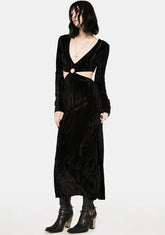 Lunar Embraces Velvet Maxi Dress