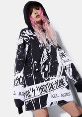 Tonight We Mosh Oversized Hoodie