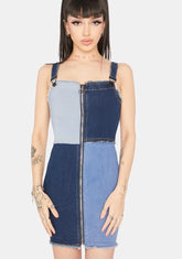 Country Heart Denim Mini Dress