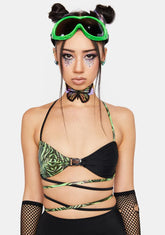 Safari Slime Buckle Bra Top