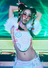 Rainbow Smile Corset Top