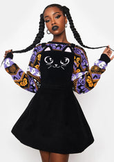 Pawsitively Purrfect Pinafore Dress