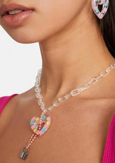 Locked Up Lovers Chain Necklace