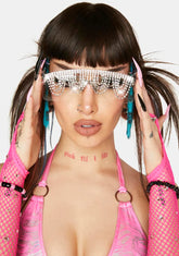 Icy Lustrous Visions Rhinestone Sunglasses