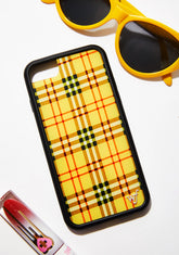 Yellow Tartan iPhone Case