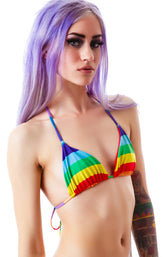 70's Rainbow Reversible String Top