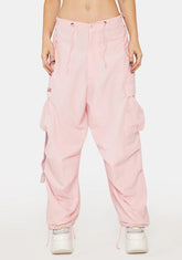 Light Pink Silky Wind Pants