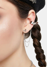 Endless Flight Cuff Earrings