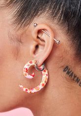 Summertime Fine Floral Swirl Earrings