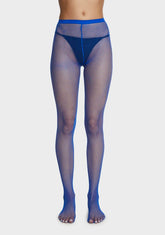 Demon Days Fishnet Tights - Blue