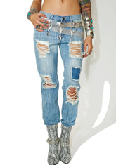 Chazz Distressed Denim Jeans