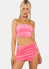 Anything For You Velour Skirt Set
