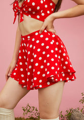 Strawberry Picking Circle Skort