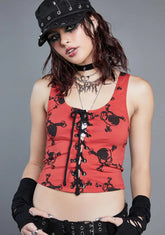 Plain Disguise Lace-Up Tank