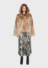 Tundra Hooded Faux Fur Jacket