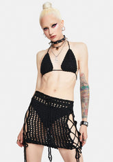 Noir Take The Leap Crochet Set