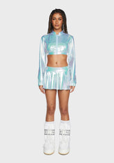Aqua Just A Flirt Metallic Skort Set