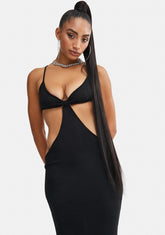 Onyx Check My Style Cut Out Maxi Dress