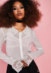 Show Yourself Lace Blouse