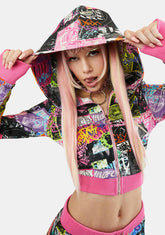 Paint The Town Zip-Up Hoodie