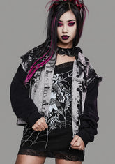 Time Stands Still Bleached Vest Hoodie