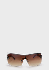 Eye Fair Shield Sunglasses - Brown