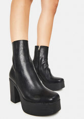 My Hero Platform Ankle Boots