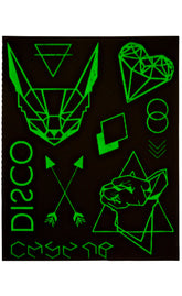 Disco UV Temporary Tattoos