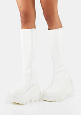 White Go-Go Shaker Boots