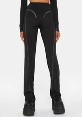 Black Sarff Cut Out Trousers