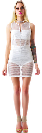 Censored Mesh Dress