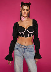Call Time Crop Bustier Top