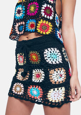 Hours Of Euphoria Crochet Skirt