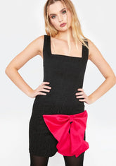 Sweet Statement Bow Mini Dress
