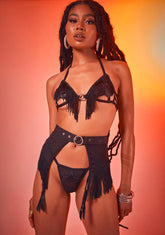 Rough Rider Fringe Lingerie Set