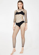 All For Yew Bikini Fishnet Bodystocking