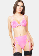 The Bright Side Mesh Lingerie Set