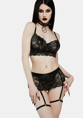 Lonely Heart Lace Lingerie Set