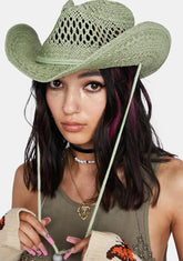 Sage Western Vibes Straw Cowboy Hat
