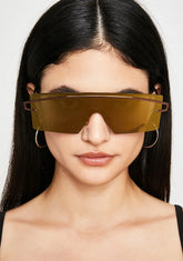 Sunset Galactic Glow Shield Sunglasses