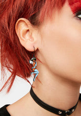 Split Personality Devil Angel Drop Earrings