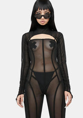 Atmosphere Mesh Catsuit Set