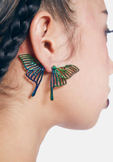 Noir My Metamorphosis Butterfly Earrings