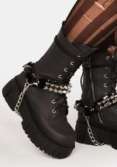 Stud And Chain Boot Strap